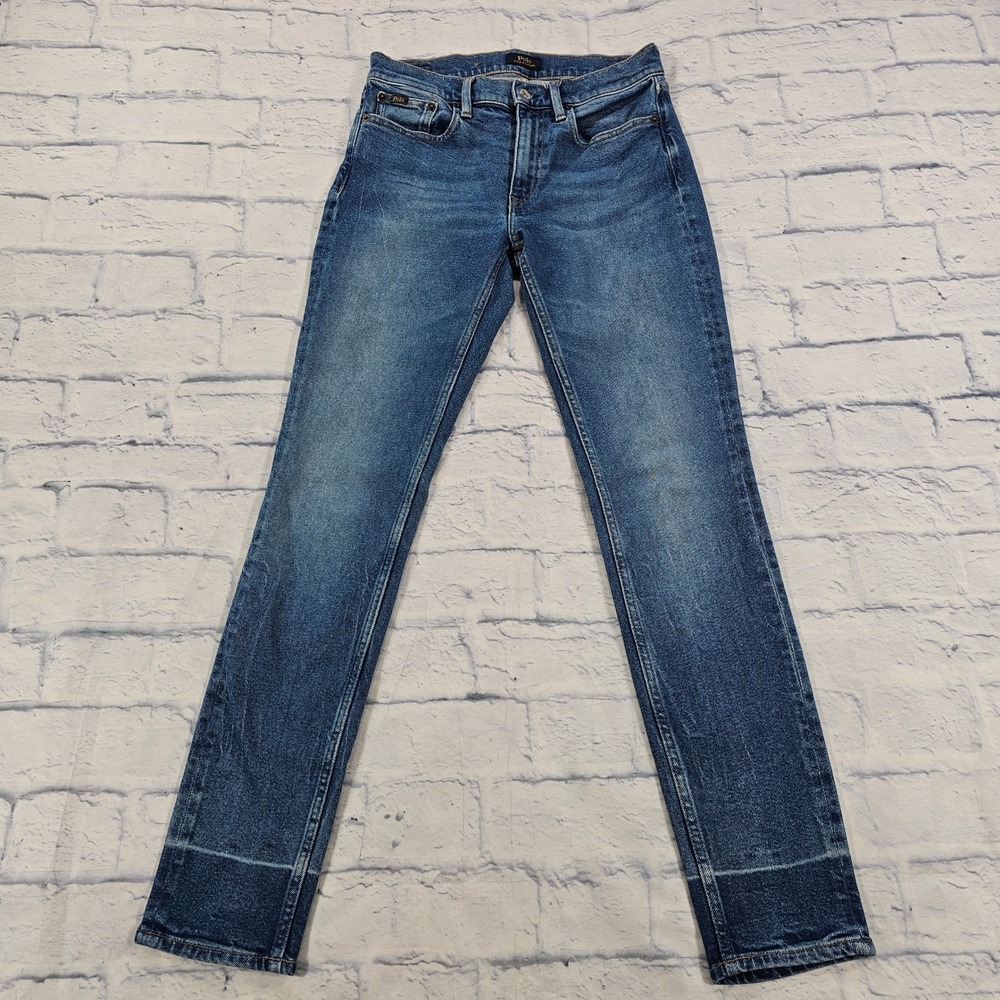 Polo Ralph Lauren Tompkins Jeans Women 27 Blue Mid Rise Skinny Medium Wash Denim